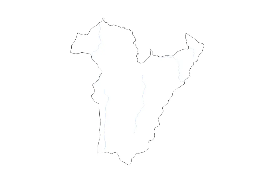 Bié outline map preview