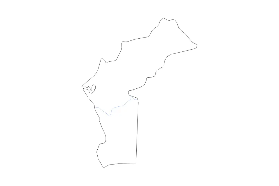 Vista previa del mapa de contorno de Cabinda