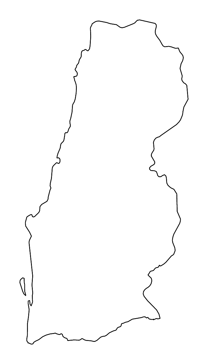 Carte de contour de Namibe, Angola avec rivières.