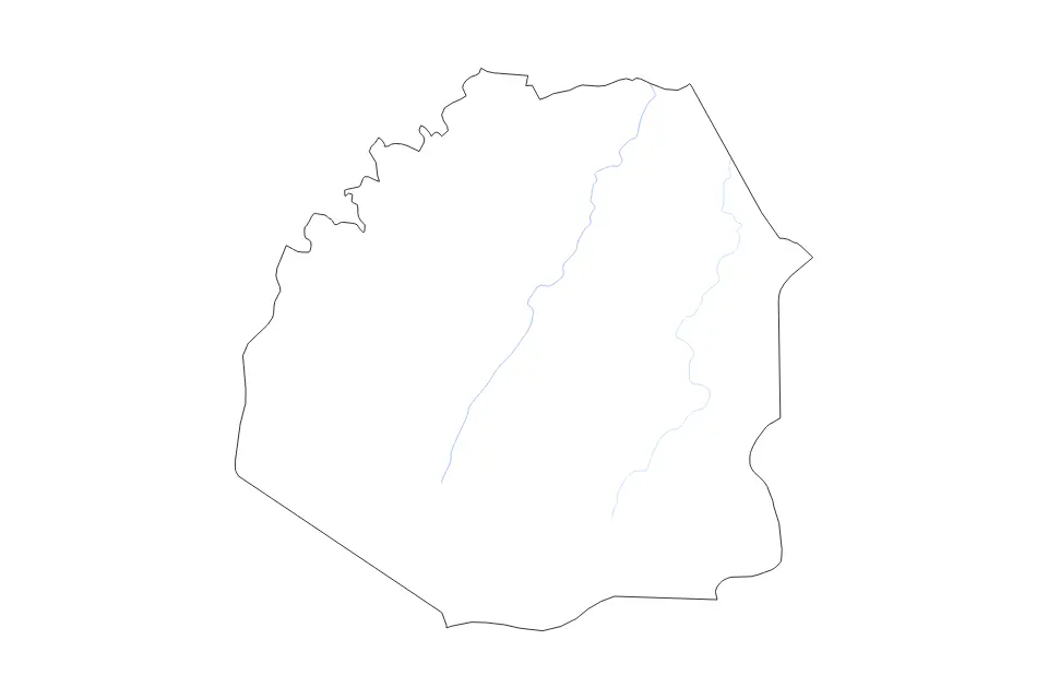 Atakora outline map preview