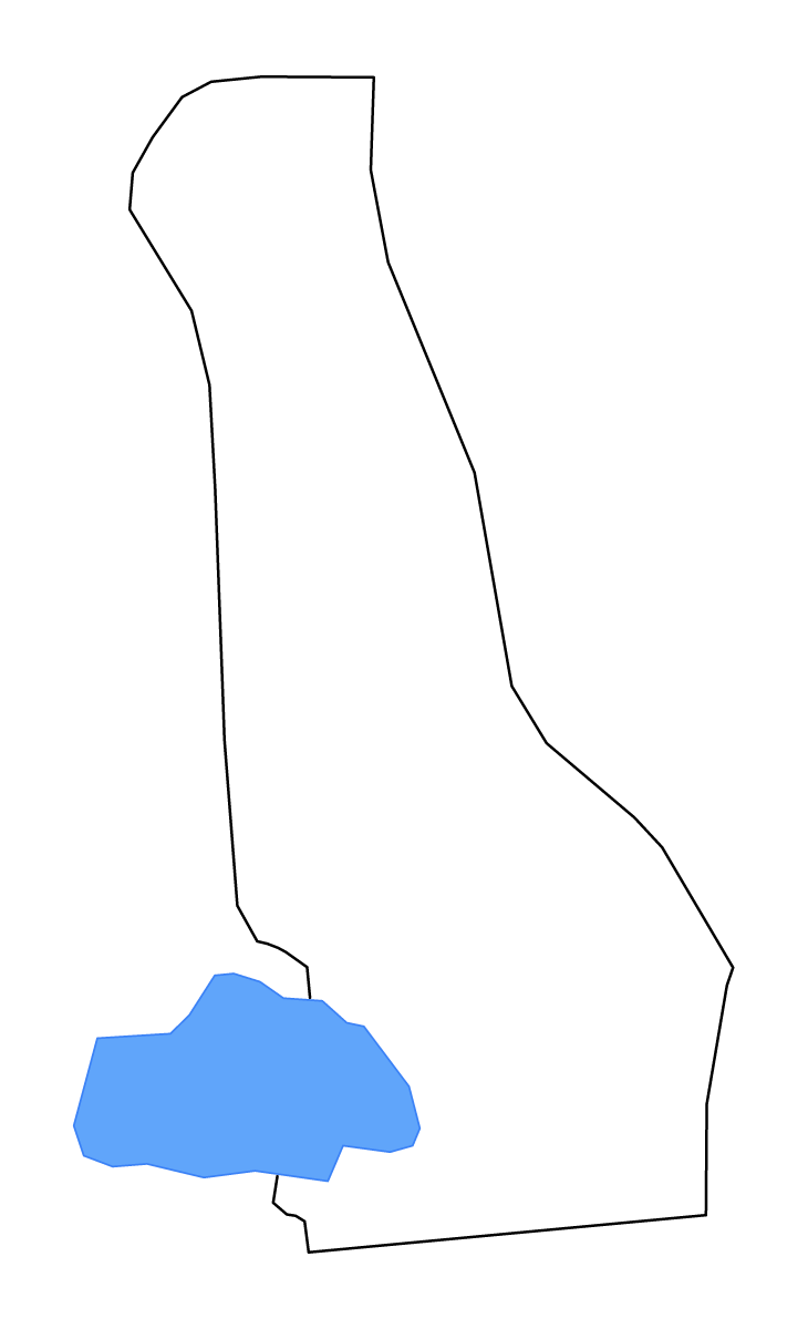 Carte de contour de Ouémé, Benin avec lacs et rivières.