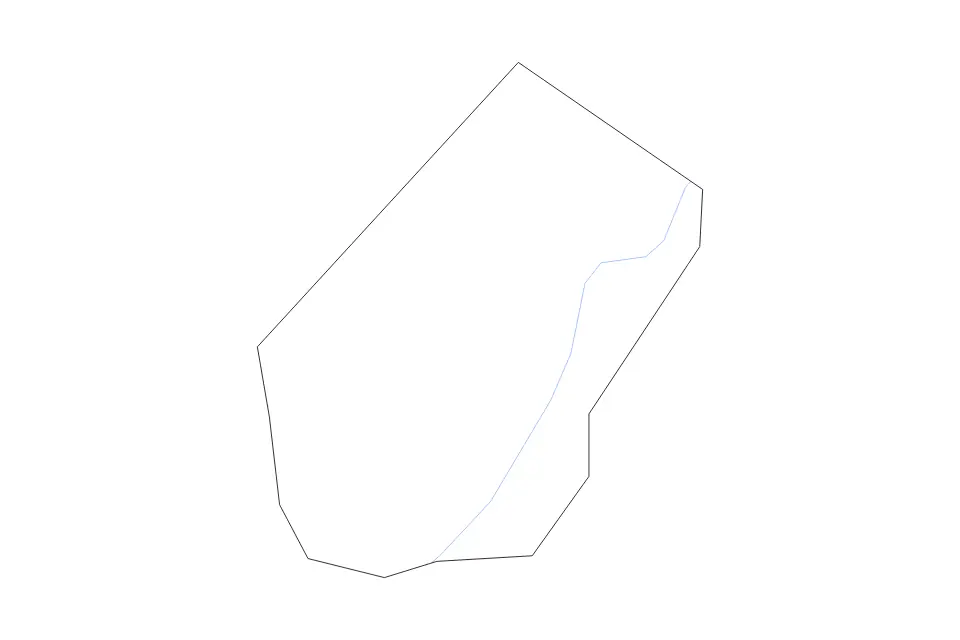 Mapa de Gaborone, Botswana de tipo contorno y ríos para África, con contorno y ríos con límites limpios.