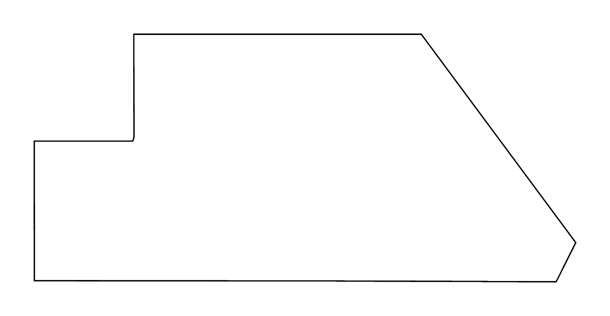 Outline map of Ghanzi District, Botswana with rivers.