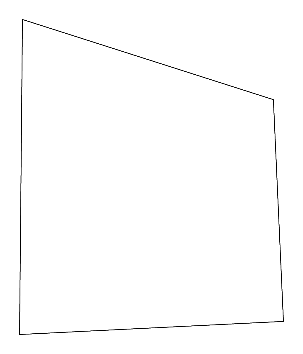 Carte de contour de Jwaneng, Botswana avec rivières.