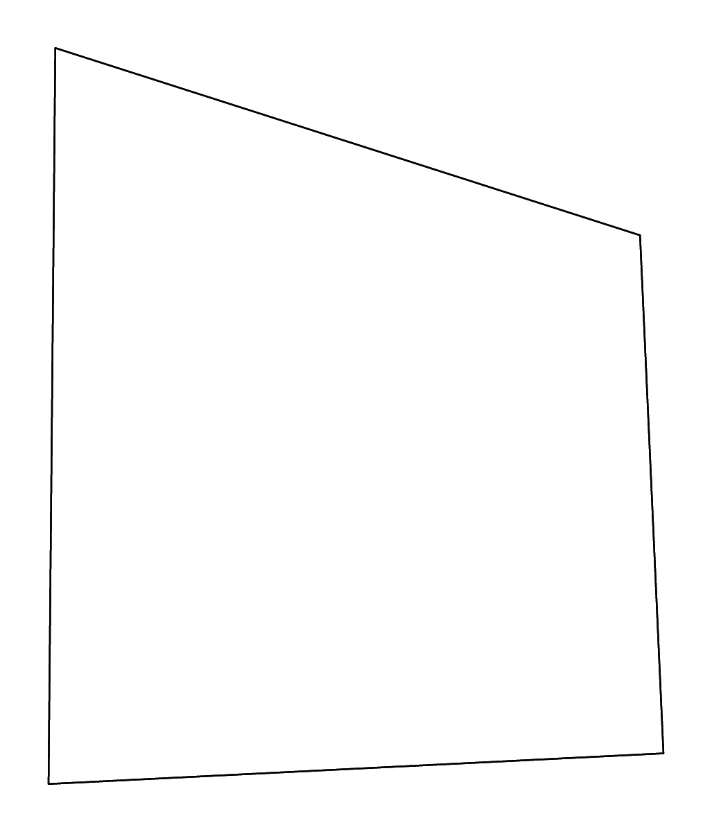 Carte de contour de Jwaneng, Botswana avec rivières.