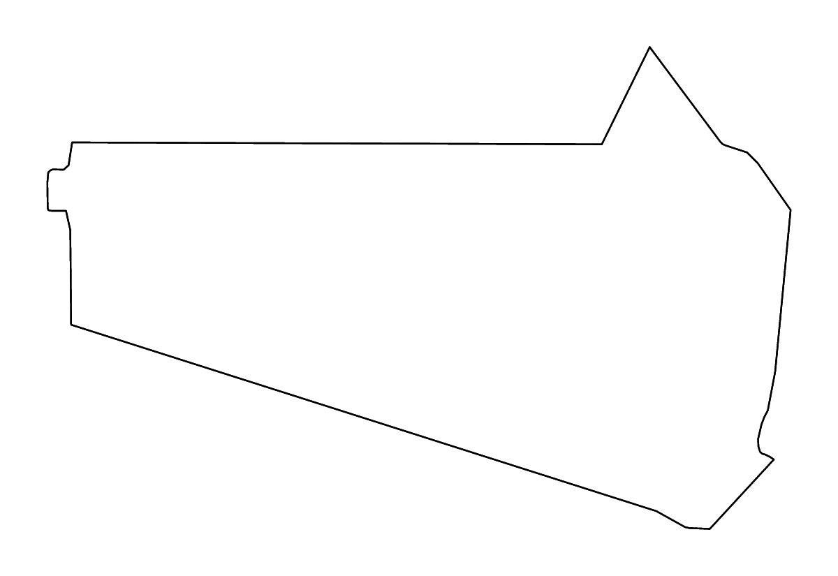 Mapa de contorno de Kweneng, Botswana con ríos.