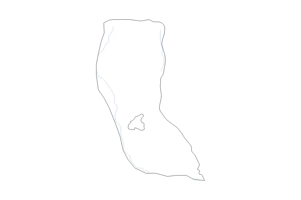 Carte de North-East, Botswana de type contour et rivières pour Afrique, montrant contour et rivières avec des limites nettes.