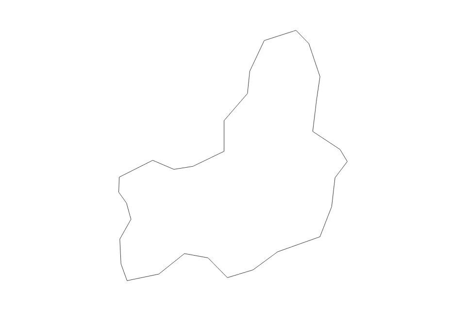 Mapa de Selebi-Phikwe, Botswana de tipo contorno para África, con contorno con límites limpios.