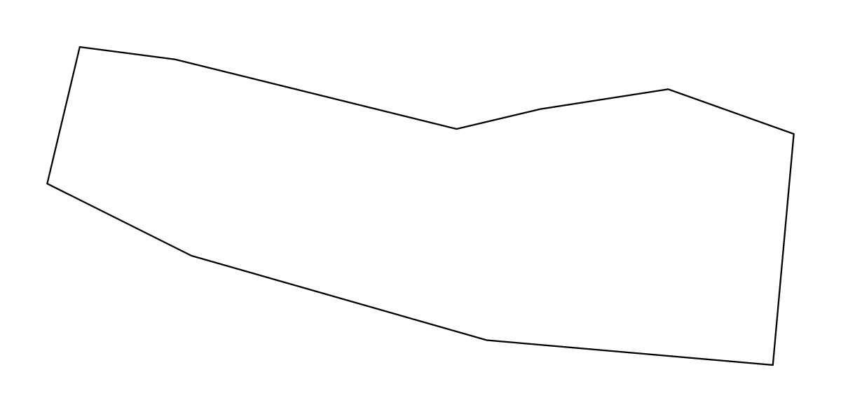 Mapa de contorno de Sowa, Botswana.