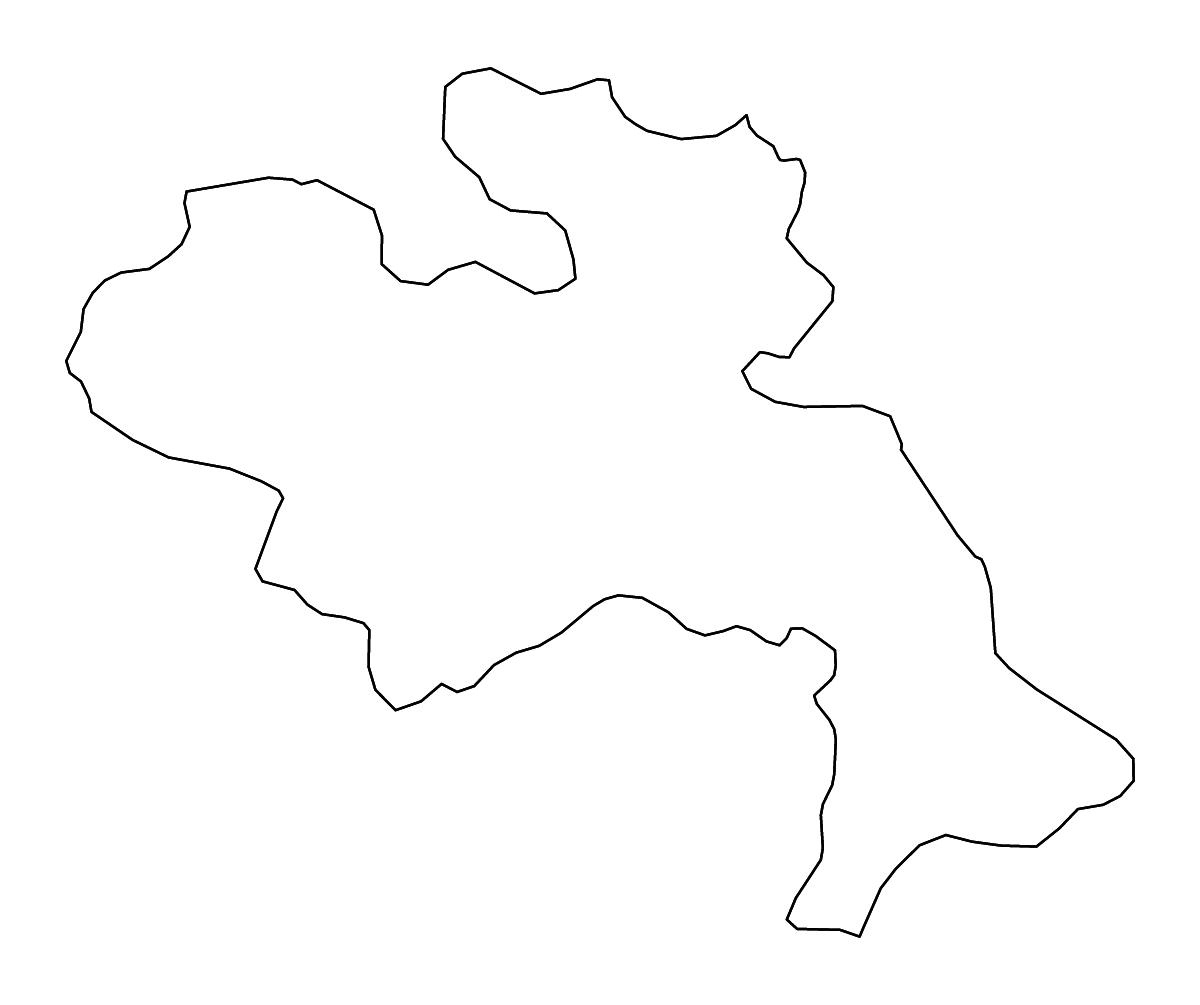 Mapa de contorno de Balé, Burkina Faso con ríos.