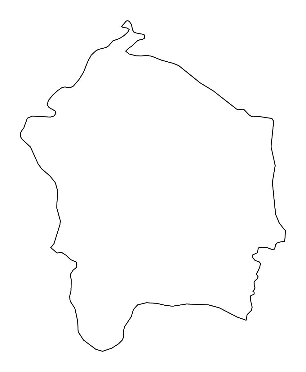 Carte de contour de Kossi, Burkina Faso avec rivières.