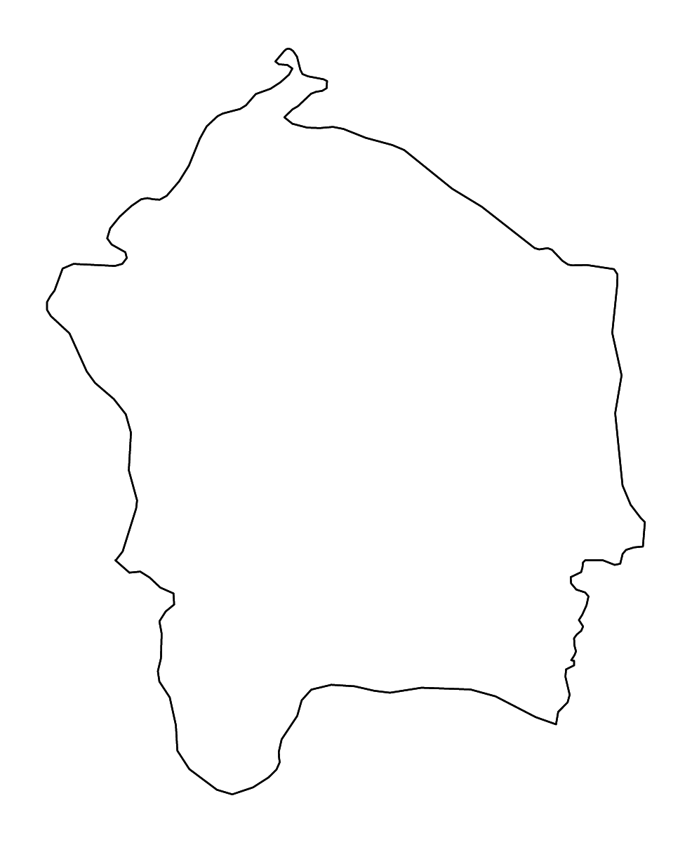 Carte de contour de Kossi, Burkina Faso avec rivières.