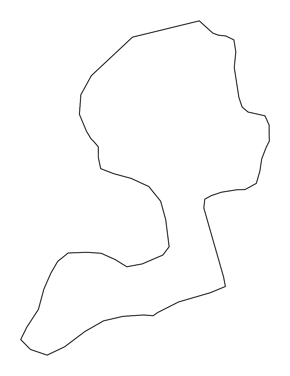 Carte de contour de Kourwéogo, Burkina Faso avec rivières.