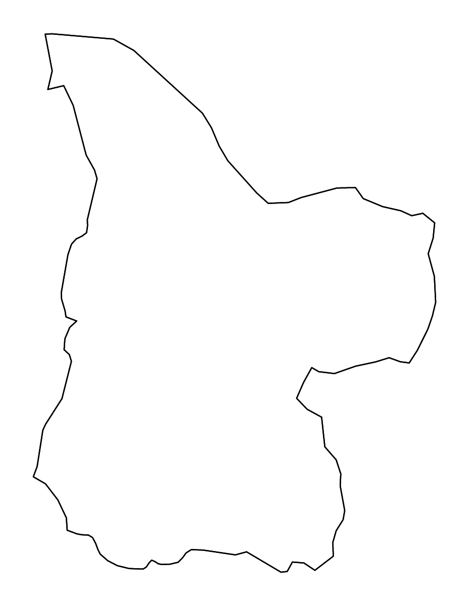 Carte de contour de Léraba, Burkina Faso avec rivières.