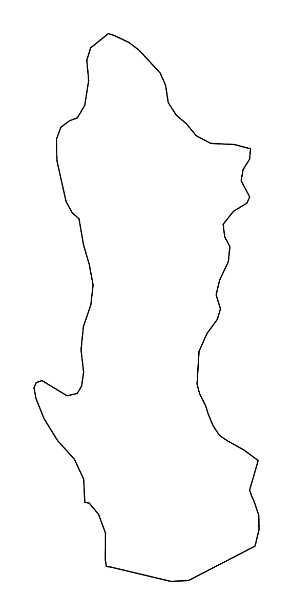Carte de contour de Namentenga, Burkina Faso avec rivières.