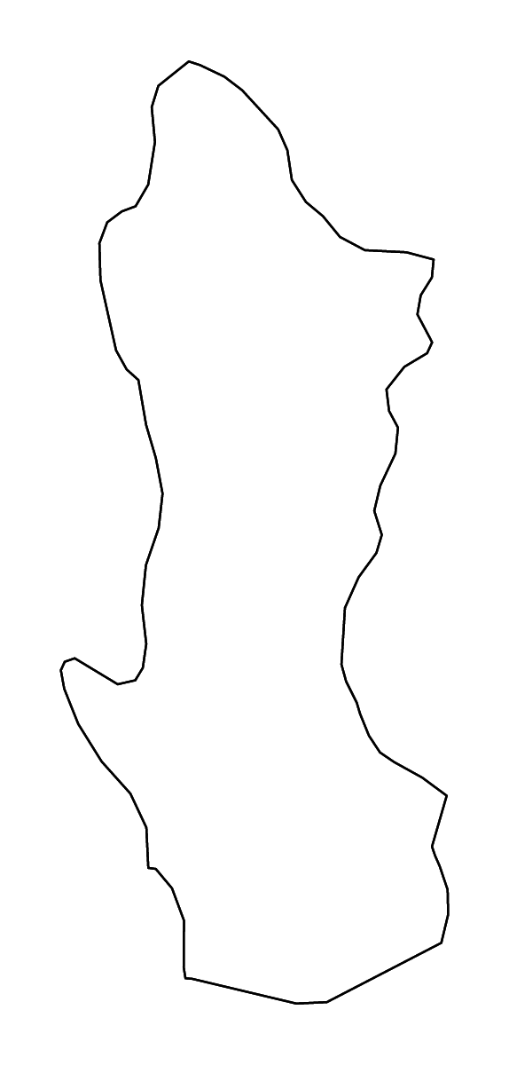 Carte de contour de Namentenga, Burkina Faso avec rivières.