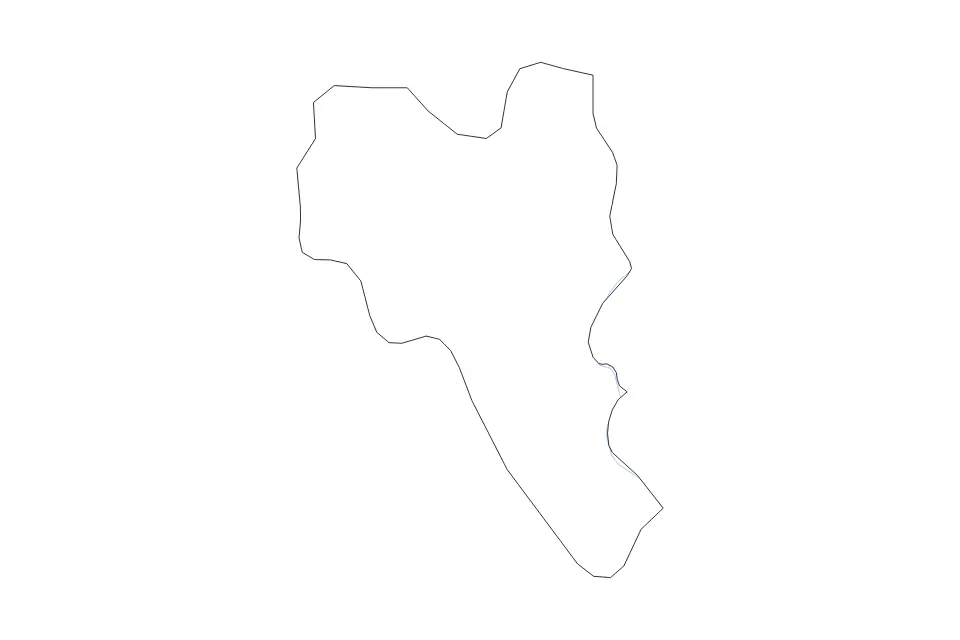 Carte de Noumbiel, Burkina Faso de type contour et rivières pour Afrique, montrant contour et rivières avec des limites nettes.