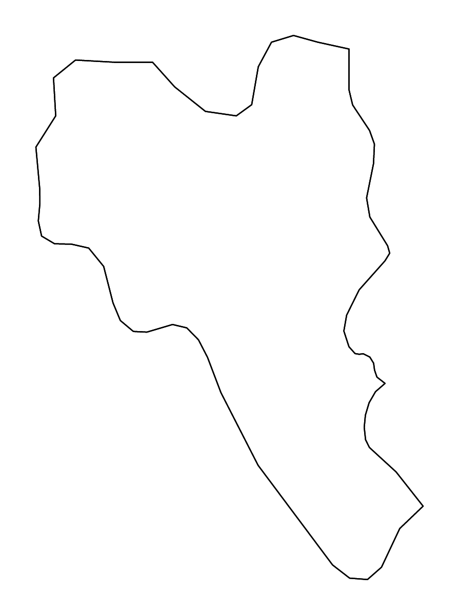 Carte de contour de Noumbiel, Burkina Faso avec rivières.