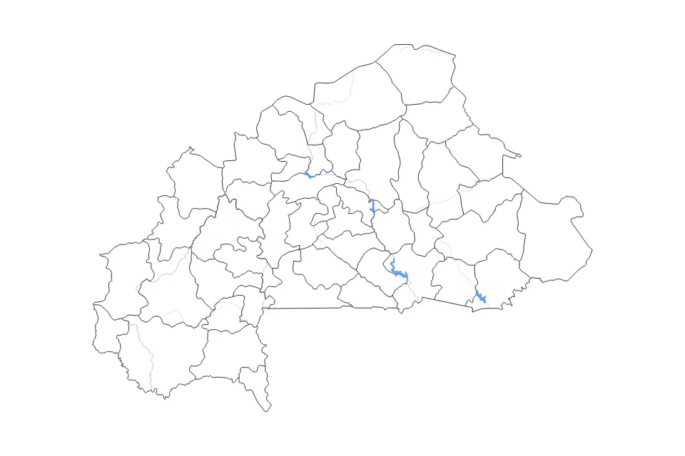 Burkina Faso outline map preview