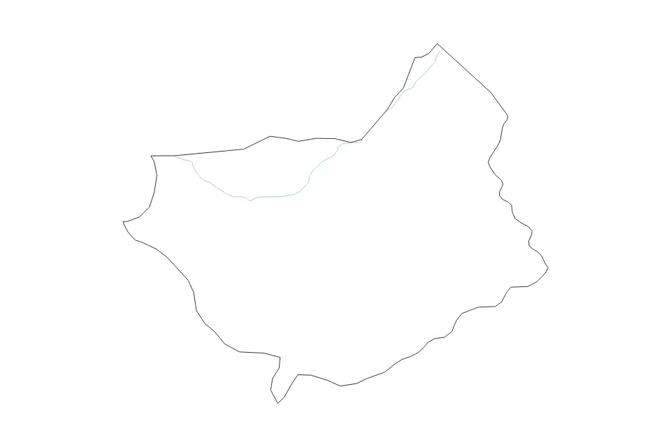 Mapa de Séno, Burkina Faso de tipo contorno y ríos para África, con contorno y ríos con límites limpios.