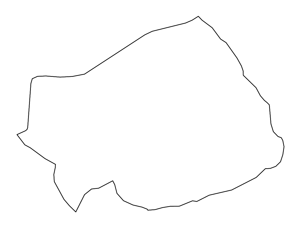 Mapa de contorno de Soum, Burkina Faso con ríos.