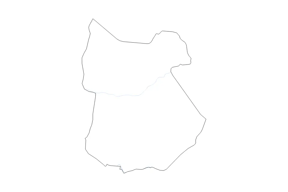 Carte de Tapoa, Burkina Faso de type contour et rivières pour Afrique, montrant contour et rivières avec des limites nettes.