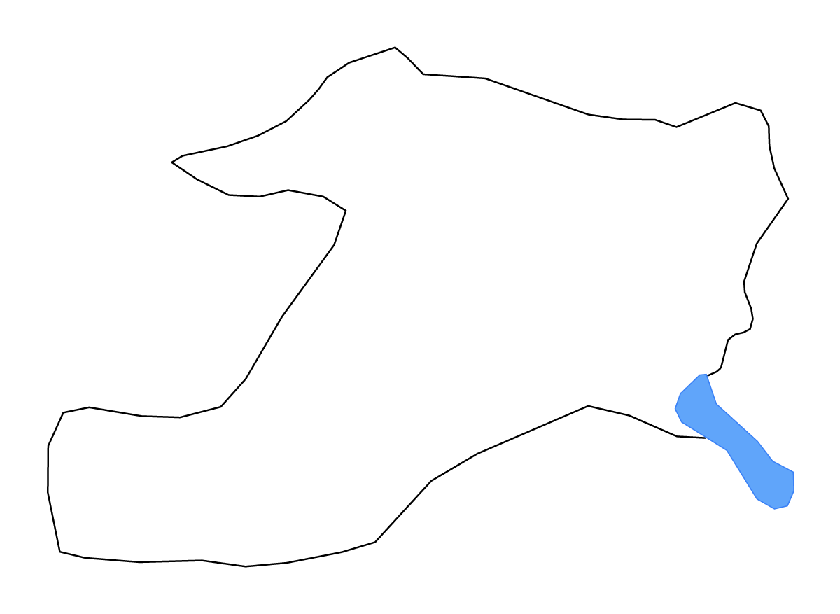 Mapa de contorno de Zondoma, Burkina Faso con lagos y ríos.