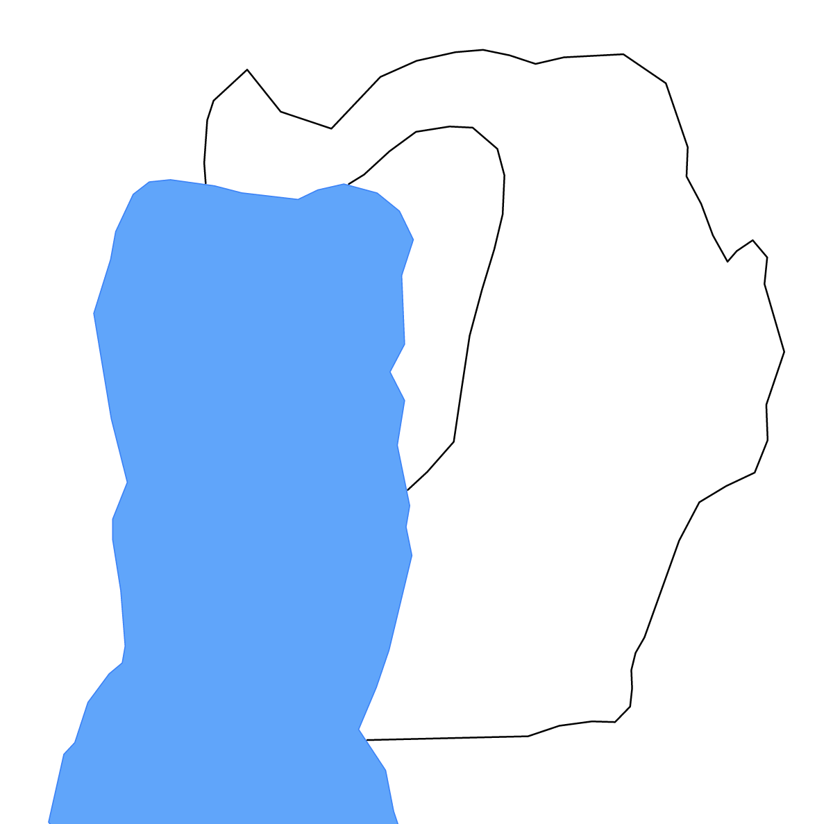 Mapa de contorno de Bujumbura Rural, Burundi con lagos y ríos.
