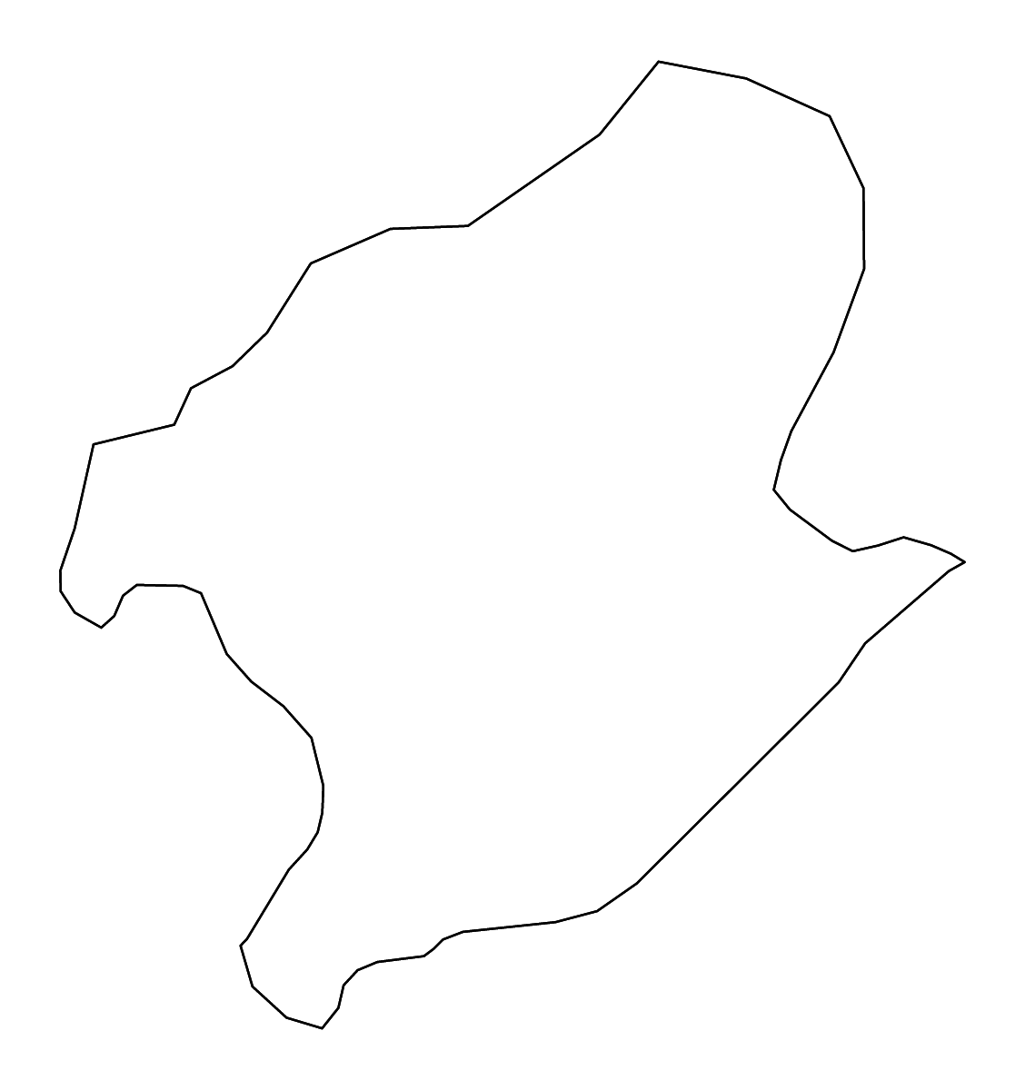 Carte de contour de Karuzi, Burundi avec rivières.