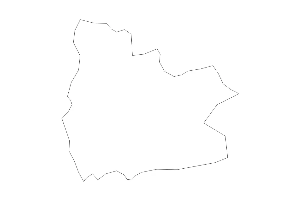 Carte de Muramvya, Burundi de type contour pour Afrique, montrant contour avec des limites nettes.