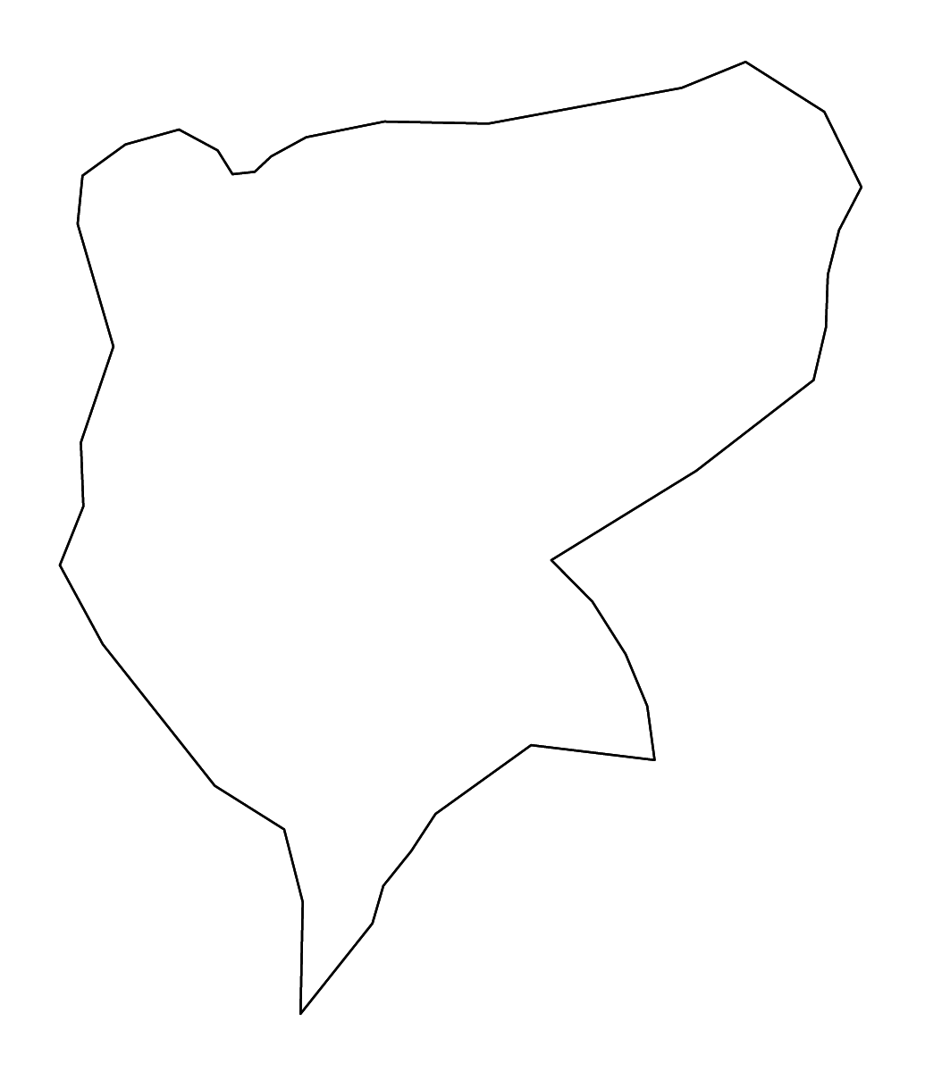 Mapa de contorno de Mwaro, Burundi con ríos.