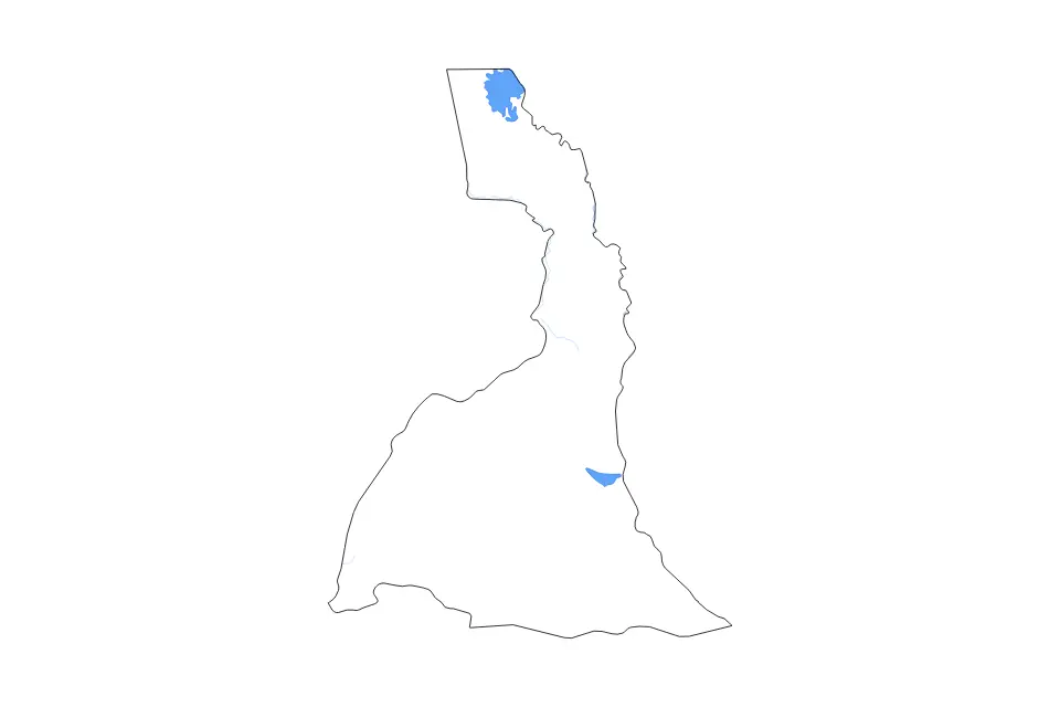 Aperçu de la carte de contour de Far North