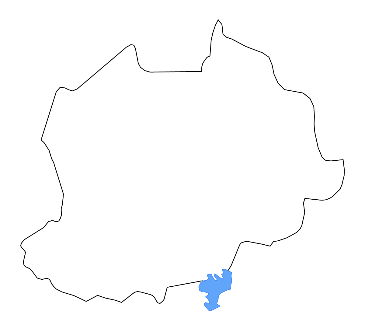 Mapa de contorno de Northwest, Cameroon con lagos y ríos.
