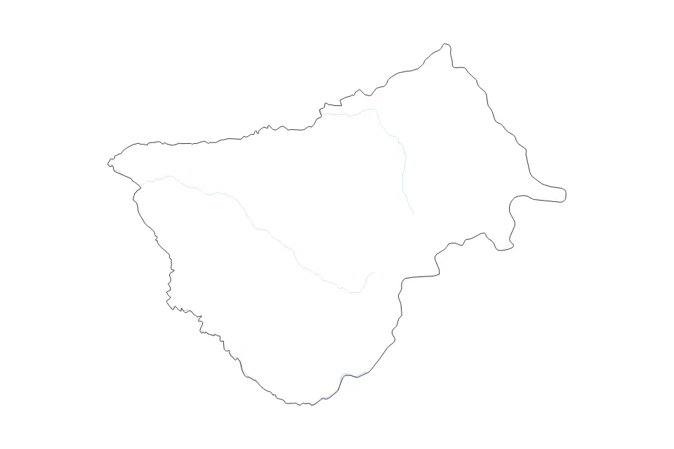 Bamingui-Bangoran Prefecture outline map preview
