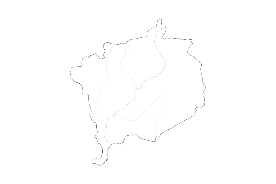 Aperçu de la carte de contour de Haute-Kotto Prefecture