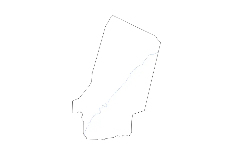Bahr el Gazel outline map preview