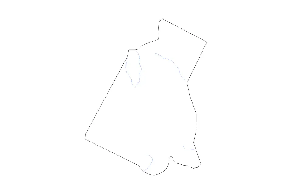 Carte de Borkou, Chad de type contour et rivières pour Afrique, montrant contour et rivières avec des limites nettes.