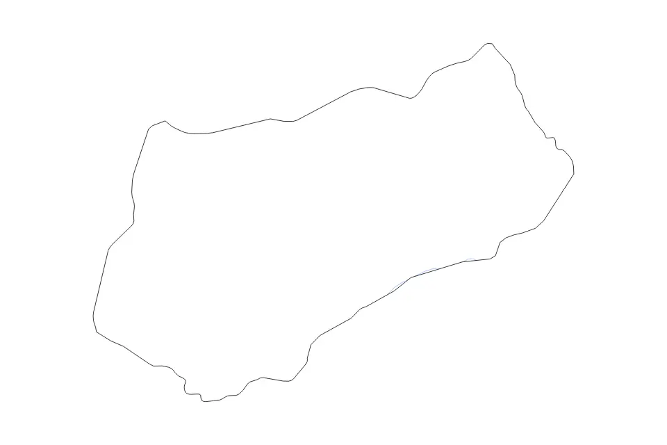 Outline map of Logone Occidental Prefecture, Chad with subdivision borders and rivers.
