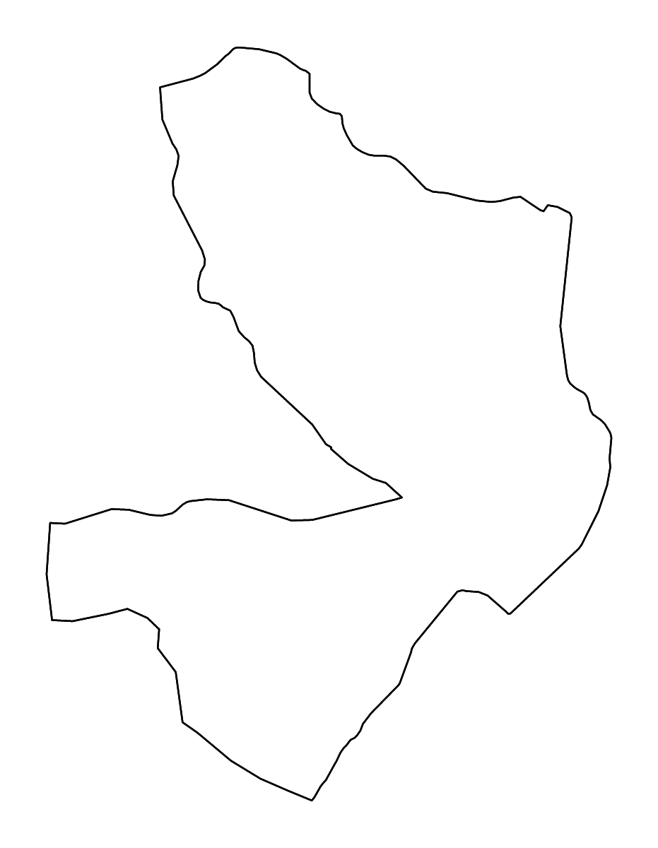 Carte de contour de Mayo-Kebbi Est, Chad avec rivières.