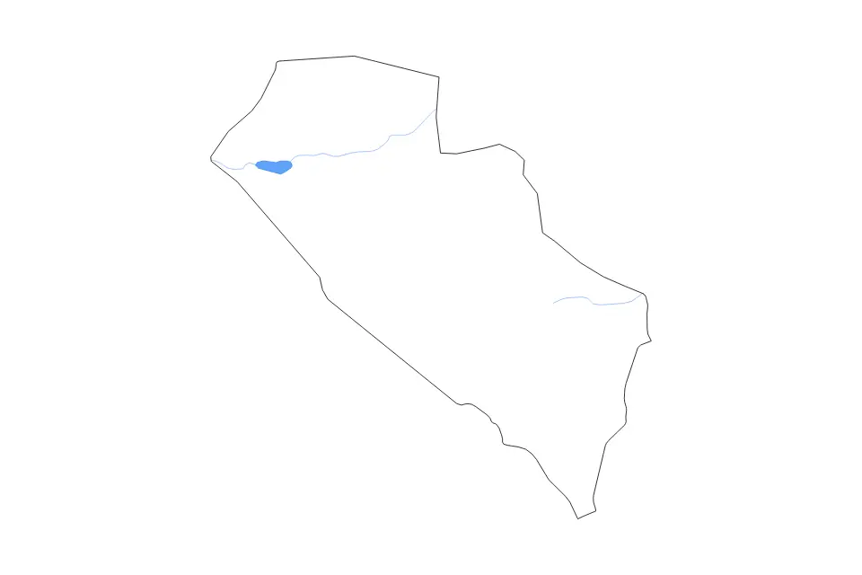 Carte de Mayo-Kebbi Ouest, Chad de type contour, lacs et rivières pour Afrique, montrant contour, lacs et rivières avec des éléments hydrographiques comme Pye Lere.