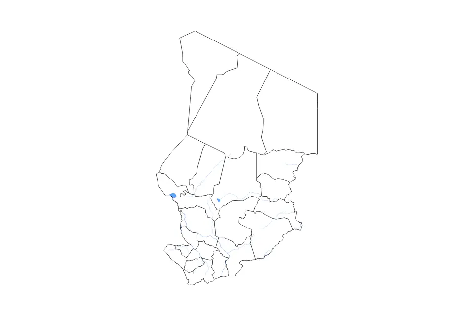 Chad outline map preview