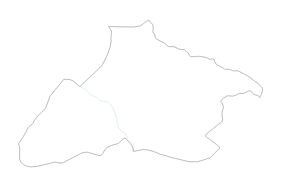 Carte de Tandjilé, Chad de type contour et rivières pour Afrique, montrant contour et rivières avec des limites nettes.