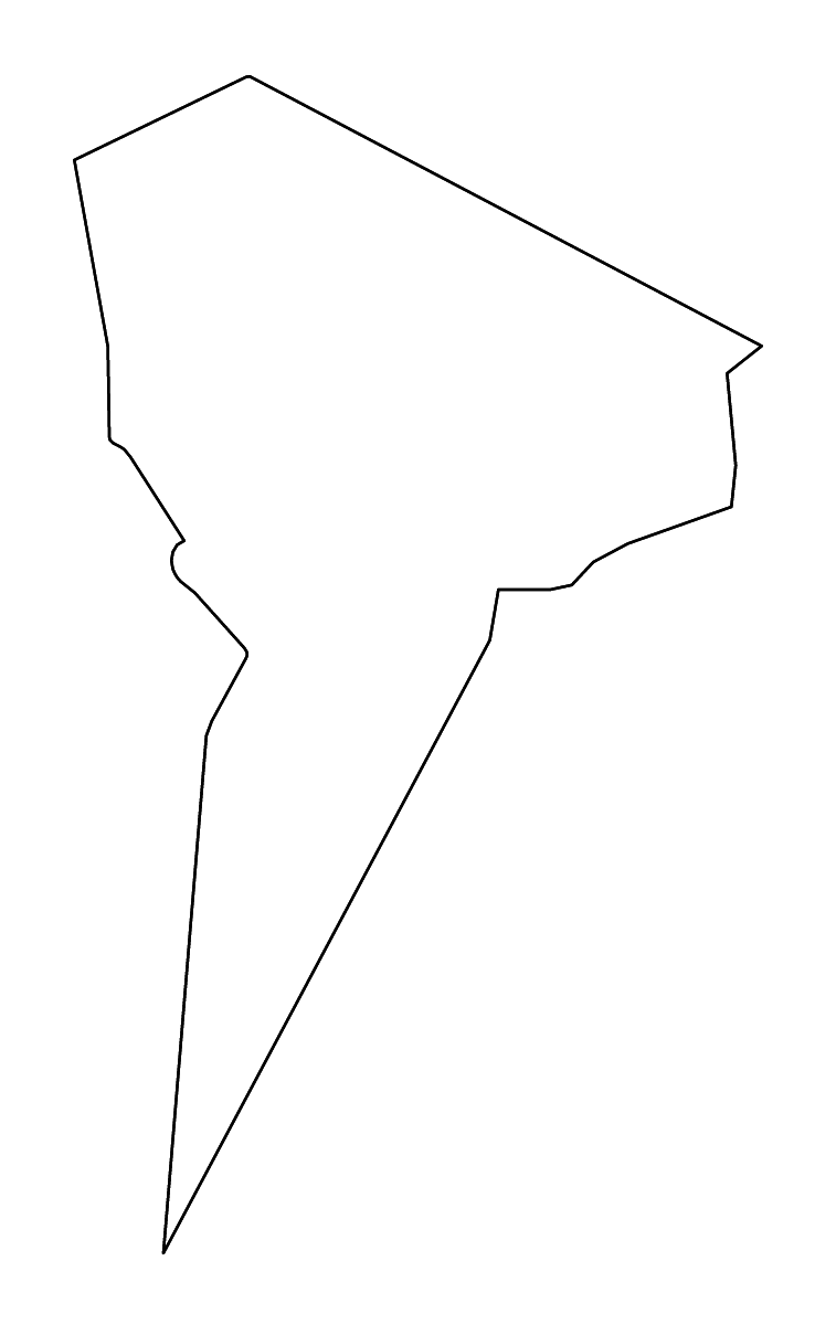 Carte de contour de Tibesti, Chad avec rivières.