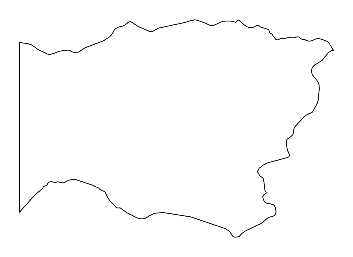 Mapa de contorno de Wadi Fira, Chad con ríos.