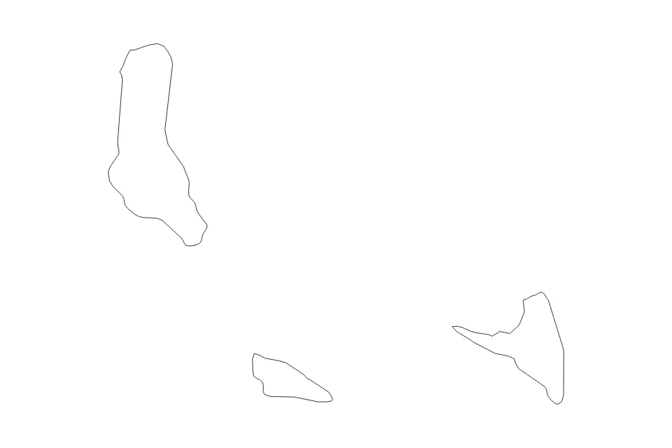 Vista previa del mapa de contorno de Comoros