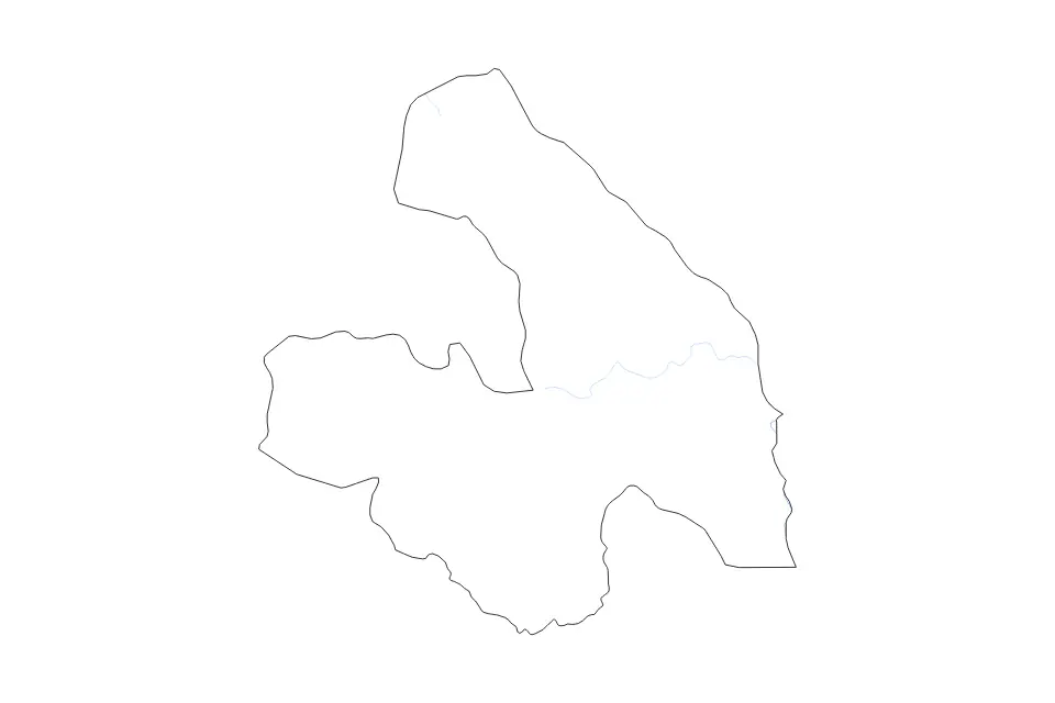 Bafing outline map preview