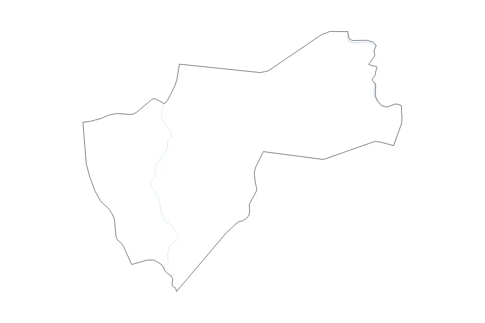 Carte de Fromager, Cote D Ivoire de type contour et rivières pour Afrique, montrant contour et rivières avec des limites nettes.