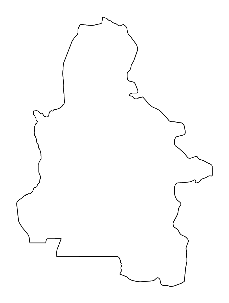 Carte de contour de Kasaï-Occidental, Democratic Republic of the Congo avec rivières.