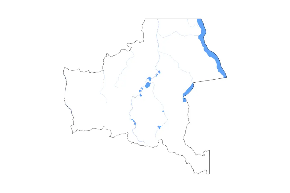Aperçu de la carte de contour de Katanga