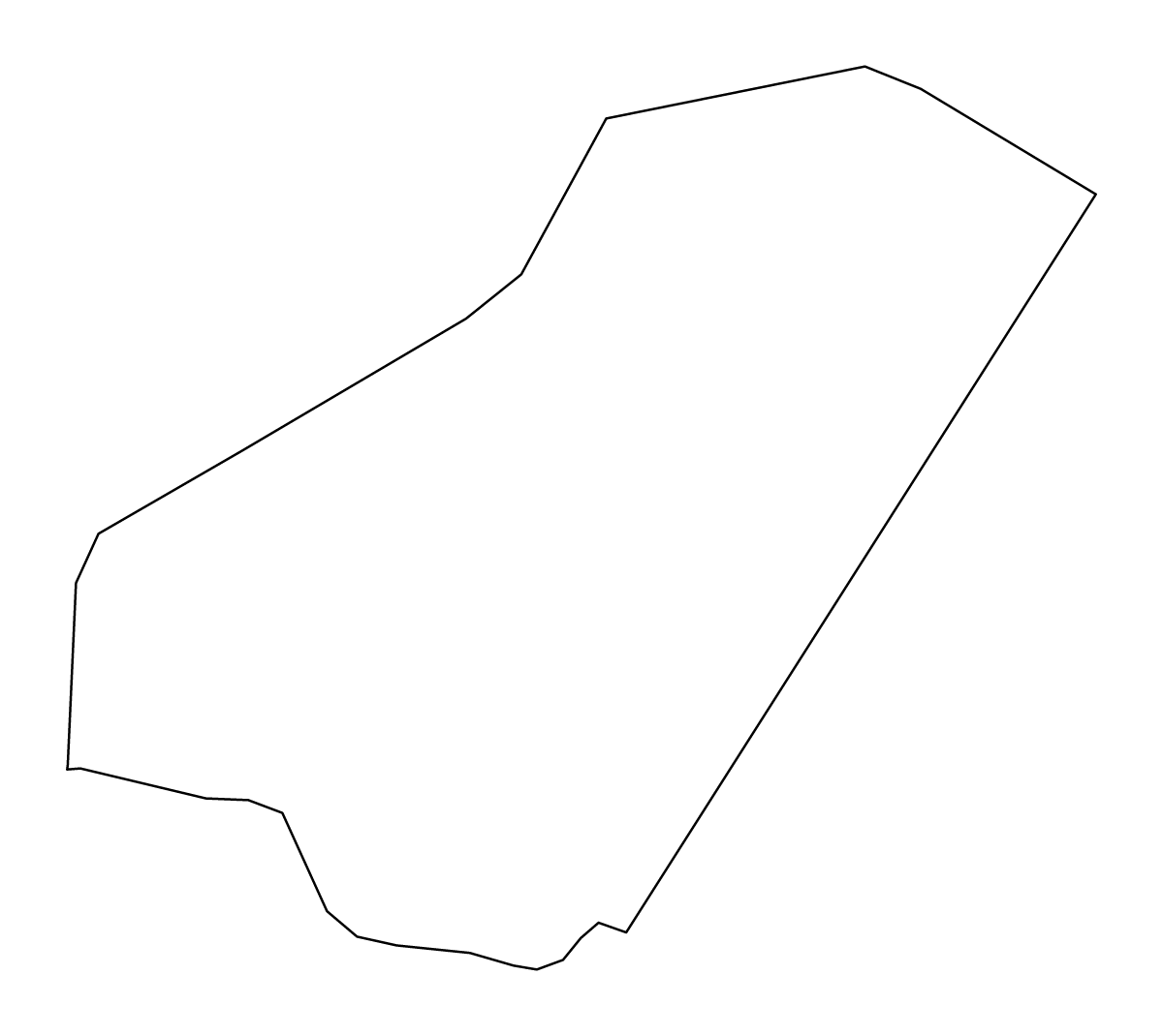 Mapa de contorno de Ali Sabieh, Djibouti.